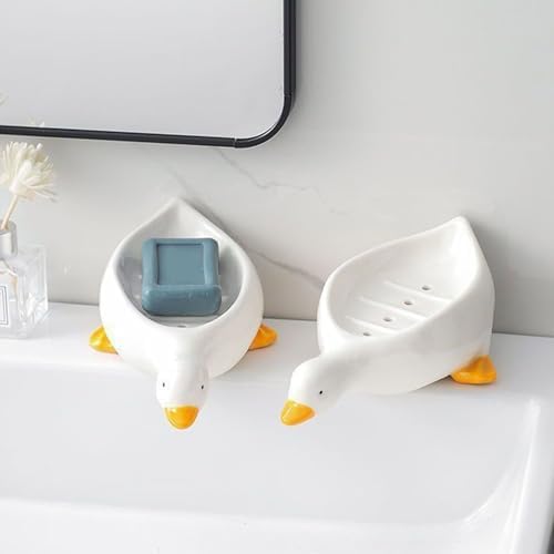 Cute Cartoon Duck Soap Dish with Open Design 1