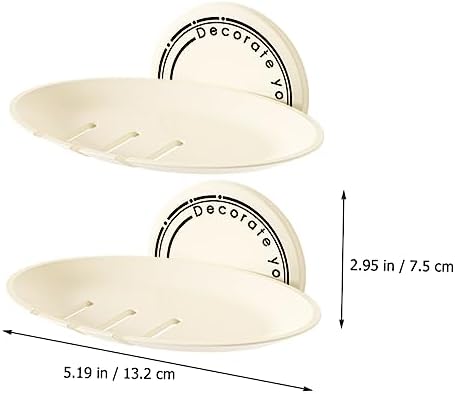2pcs Wall Mounted Self Adhesive Soap Holder for Bathrooms