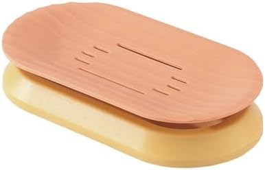 Self Draining Soap Dish with Waterfall Drain Red