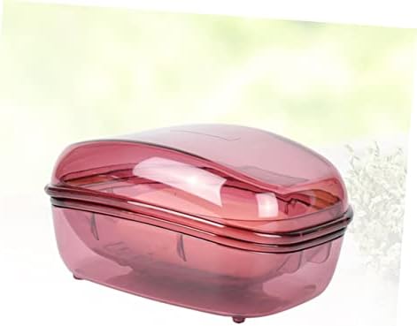 COOLHIYA Waterproof Soap Box with Lid Leakproof Holder for Travel Shower Use