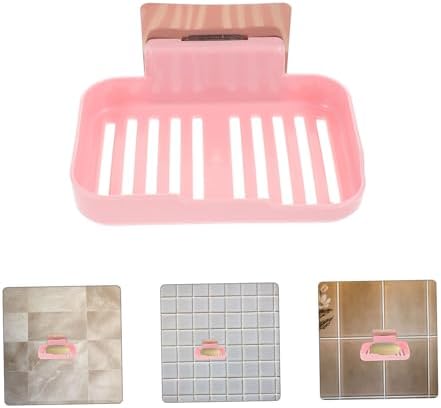 Healifty Wall-Mounted Soap Holder with Adhesive PP Material