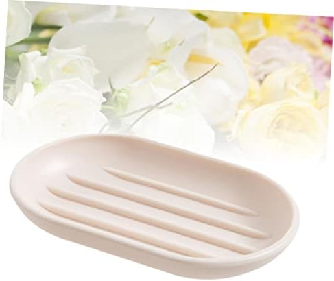 PRETYZOOM Oval Soap Box for Bathroom with Drainage