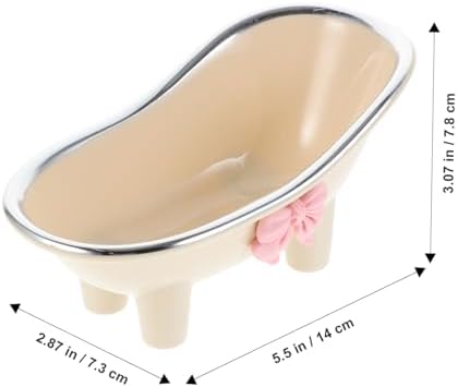 Hemobllo Bathtub Shape Soap Dish Decorative Holder