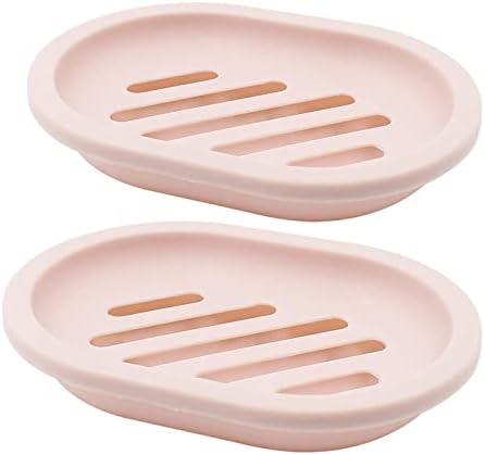 Niaviben 2 Pack Bathroom Soap Dish with Drainage