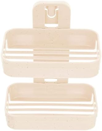 FIXOSHEE Wall Mount Double Layer Soap Dish with Draining Holes