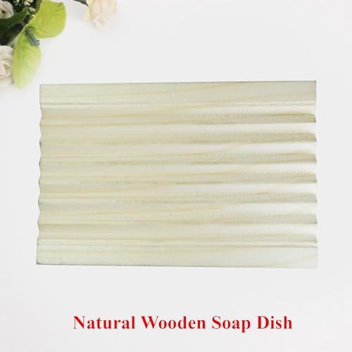 INSTUMAX Simple Soap Dish Wood Natural Pine Minimalist