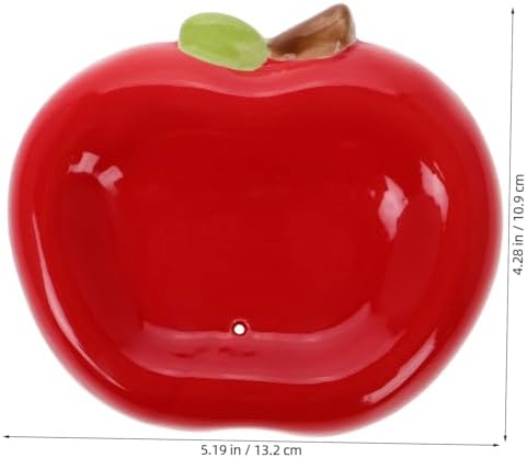Unomor Ceramic Apple Soap Holder for Bathroom and Kitchen