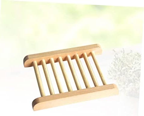 Cabilock Wooden Soap Basket Holder Tray Storage Drain Dish Container