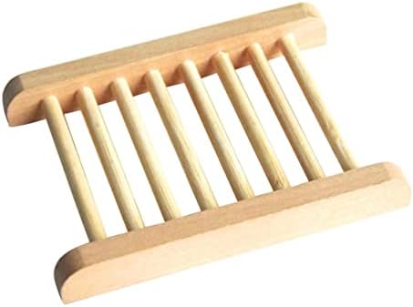 ABOOFAN Wood Soap Tray Holder Set of 2 1