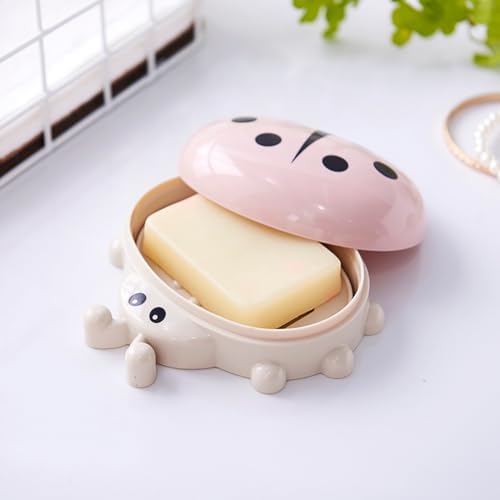Self Draining Soap Holder with Ladybug Design