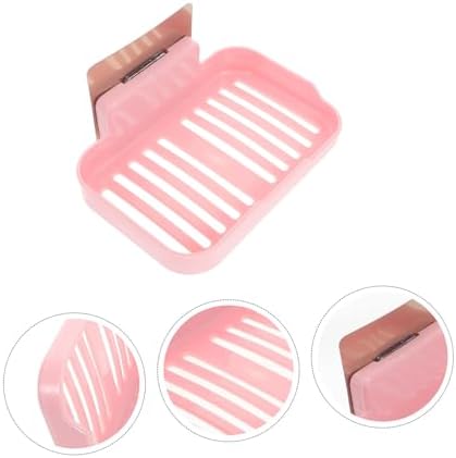 Zerodeko 2pcs Wall-Mounted Soap Dish Holder for Kitchen Bathroom Shower Travel