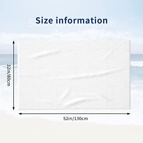 Custom Beach Towels with Logo Text Image