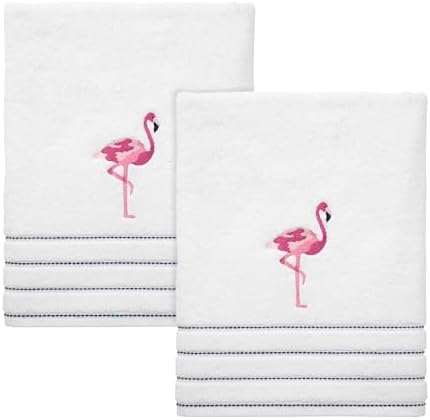 IZOD Bath Towel Set of 2 Flamingo Collection