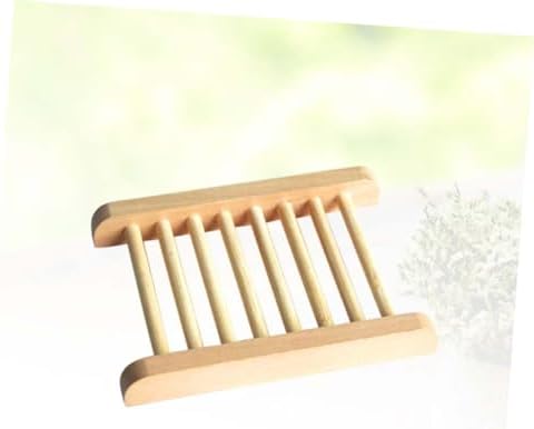 PRETYZOOM Natural Wood Soap Holder Shower Tray