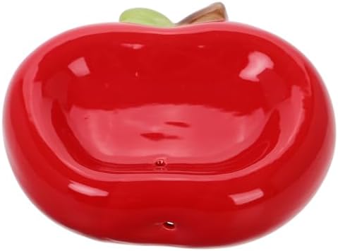 Zerodeko Apple Shaped Ceramic Soap Holder with Drainage 1