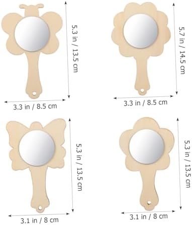 Veemoon Small Wooden Mirror Craft Kit