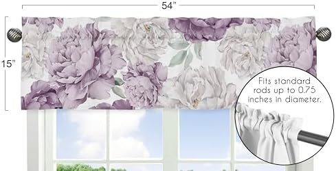 Sweet Jojo Designs Lavender Purple Boho Valance