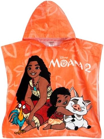 Disney Moana Hooded Swimming Towel Orange