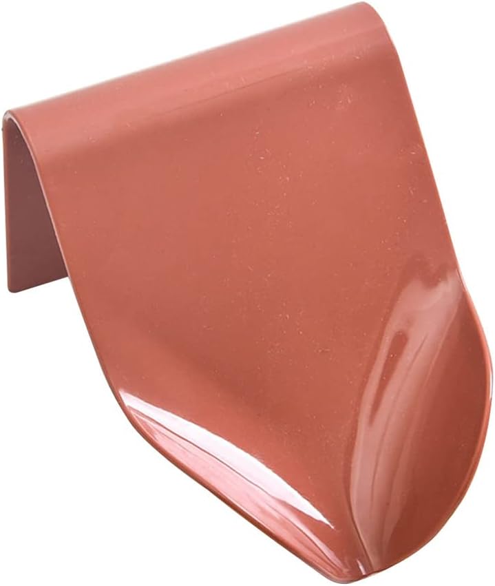 SagaSave Self Draining Soap Dish with Adhesive Red