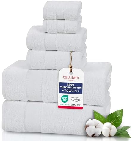 TEXTILOM 6 Pcs Bath Towel Set Hotel and Spa Quality