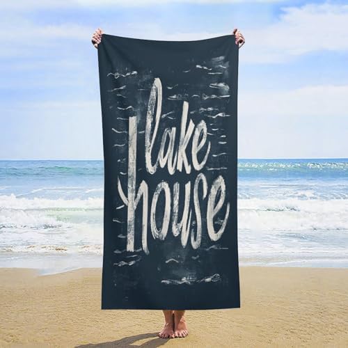 MaSiledy Lake House Beach Towel Fast Dry