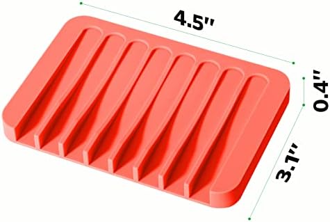 Urbanstrive Flexible Silicone Soap Dish for Bathroom and Kitchen 1