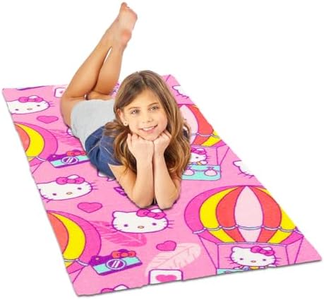 Sanrio Hello Kitty Beach Towel Set with 6 Microfiber Towels