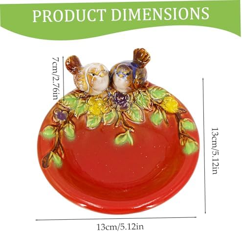 VCBUJICE Bird Soap Dish 5x5x3 Inch Ceramic