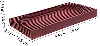 PRETYZOOM Clear Acrylic Soap Dish with Drainage for Bathroom