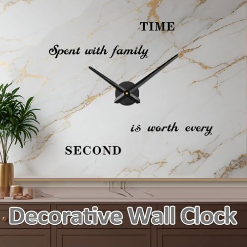 Mintime 3D Wall Clock Kit with Battery and Sticker