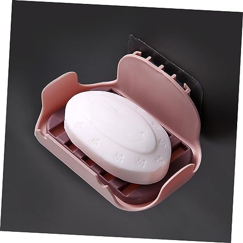 2pcs Double Layer Adhesive Soap Holder for Bathroom