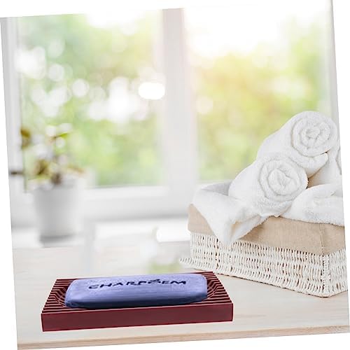 Ciieeo Acrylic Drain Soap Dish Sturdy Holder for Bathroom