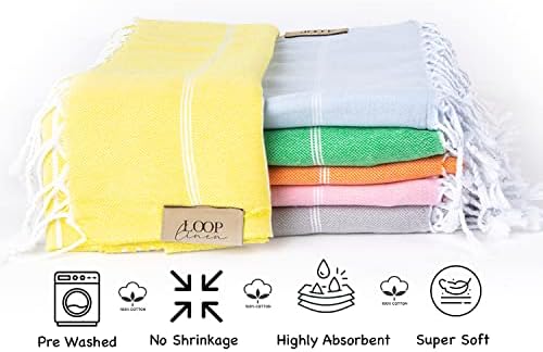 Loop Linen Turkish Beach Towel 37x71