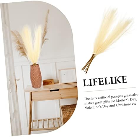 GRIRIW 50pcs Faux Pompas Grass for Wedding Party Decor