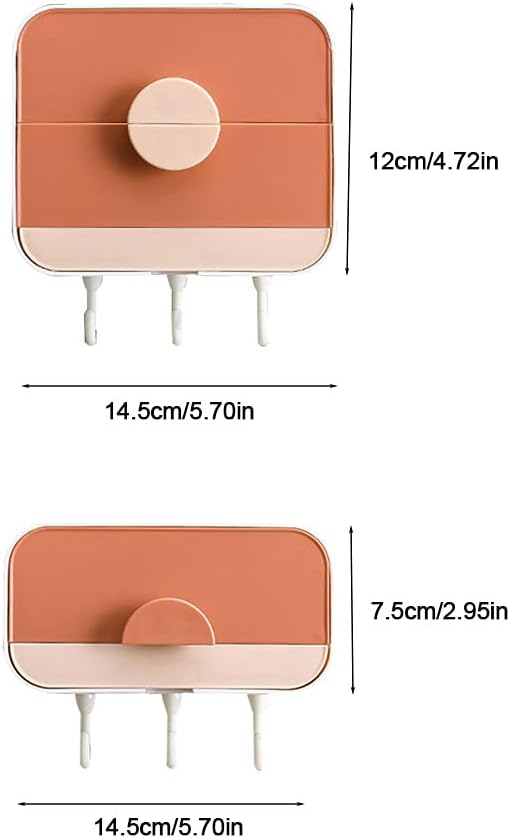 Colorful Double Layer Soap Dish with Detachable Holder