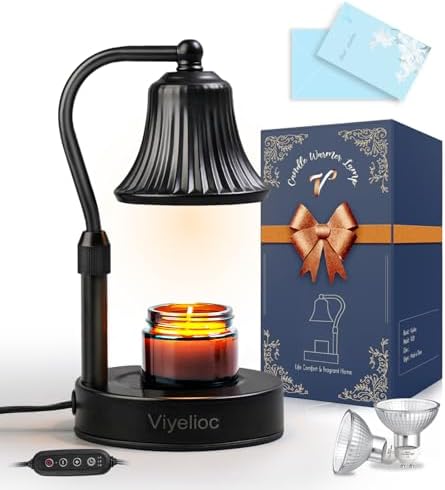 Viyelioc Candle Warmer Lamp with Timer and Dimmer