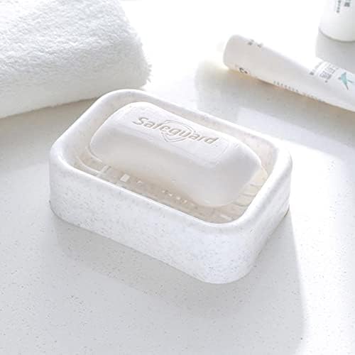 Cyrank Soap Dish Double Layer Draining Holder