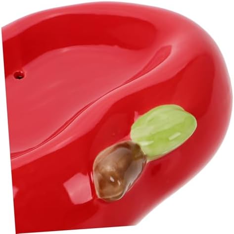 Zerodeko Apple Shaped Ceramic Soap Holder with Drainage 1