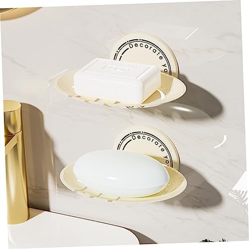 BRIGHTFUFU 2-Piece Abs Soap Holder Wall Mount