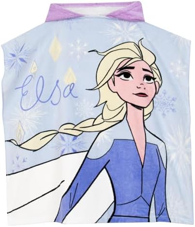 Disney Frozen Towel Poncho for Girls - Blue One Size