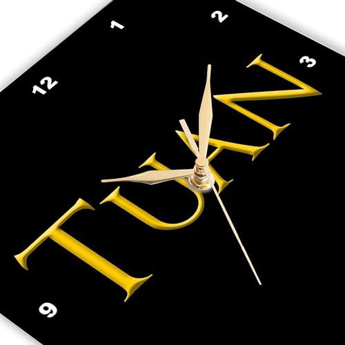 3dRose Wall Clock Silent - 13 Inch - Alexis Design