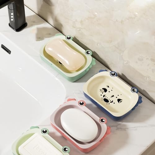 Ocean Crab Soap Dish with Double-Layer Drain Red
