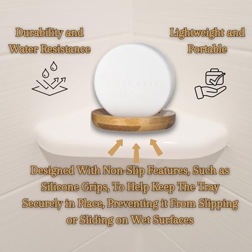Bamboo Soap Dish Shower Steamer Holder