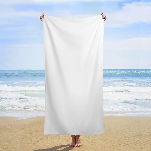 Custom Beach Towel with Photo Text Personalized