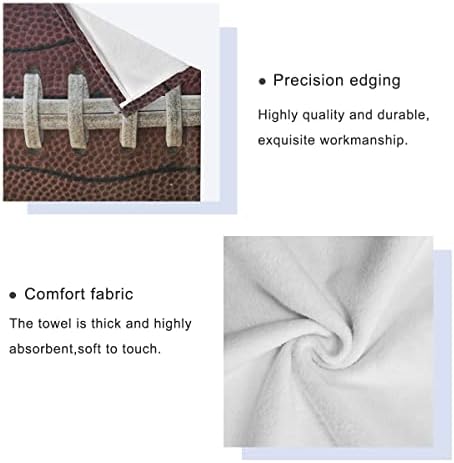 Senya Bath Towels Set of 3 with American Football Laces