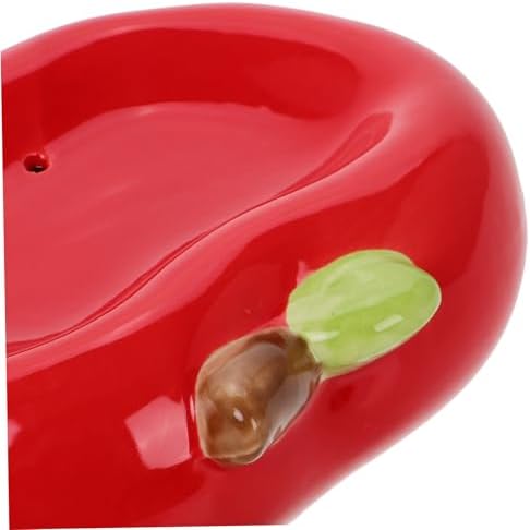 MAGICLULU Apple Shaped Ceramic Soap Holder with Drainage