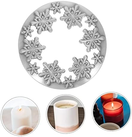 SEWACC Snowflake Candle Lid - Zinc Alloy Christmas Decor