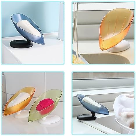Leaf Shaped Soap Holder 3 Pack with Suction Cup