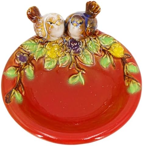 VCBUJICE Bird Soap Dish 5x5x3 Inch Ceramic