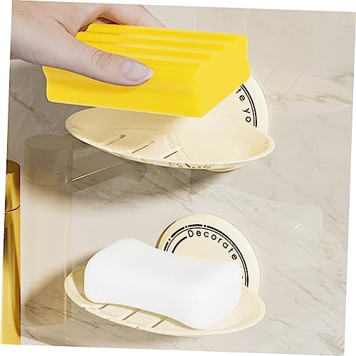 PRETYZOOM Adhesive Wall Mount Soap Dish for Bar Soap